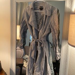 Lightweight grey utility jacket